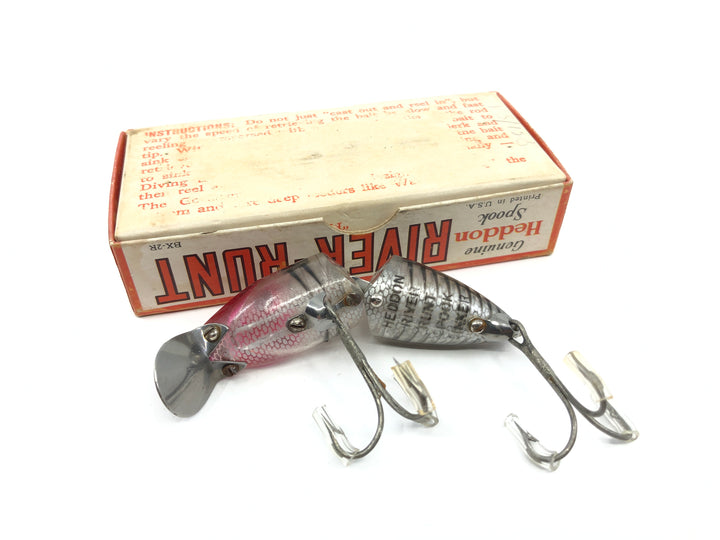 Heddon Jointed River Runt 9330 XRS Silver Shore Minnow Color with Box and Catalog