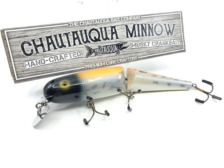 Jointed Chautauqua 8" Minnow Musky Lure Special Order Color "Tangerine Nightmare"