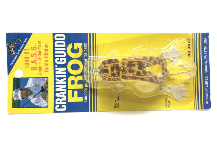 Renosky Crankin' Guido Frog Brown Frog Color New on Card