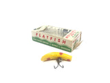 Helin Flatfish F4 in Yellow and Red Spot Color with F4-LO Box and Paperwork