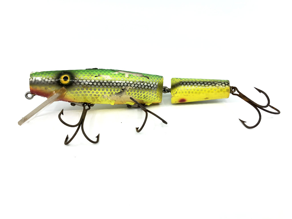 Wiley Jointed 6 1/2" Musky Killer in Lemon Lime Striper Color