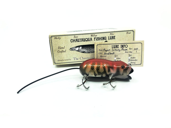 Chautauqua Magnum Swimming Mouse in Bloodback Color