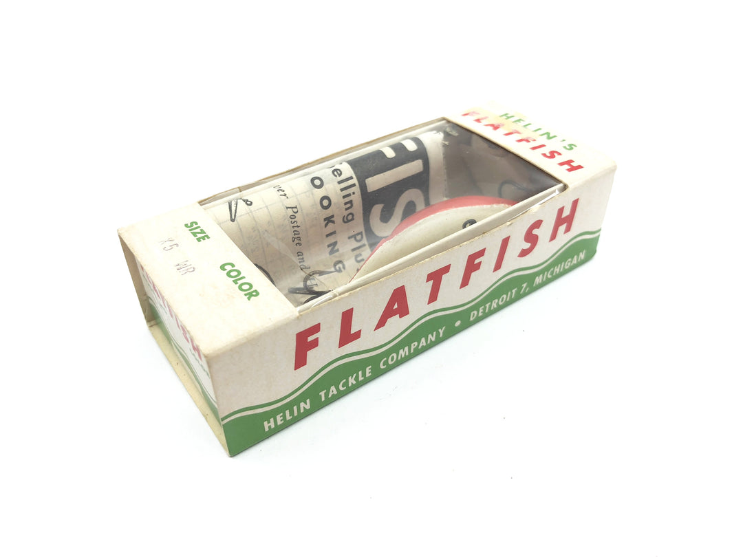 Helin Flatfish X5 WR White Red Color in Box
