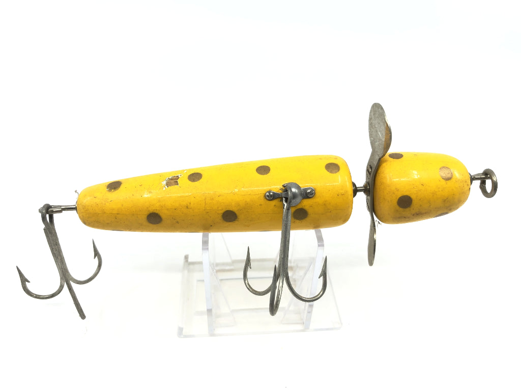 Pflueger Globe Yellow with Gold Dots Color