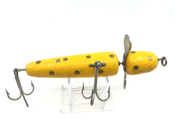 Pflueger Globe Yellow with Gold Dots Color