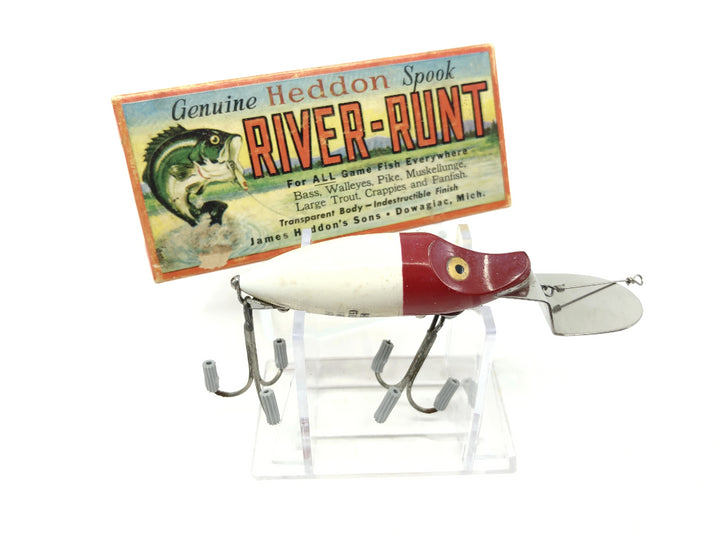 Heddon Go Deeper River Runt D-9110-RH Red Head White Color with Box