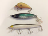 Grab Bag of 3 Misc Lures Shimey-Fish