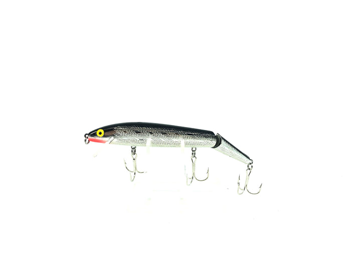 Rebel Jointed Minnow Silver/Black Back Color