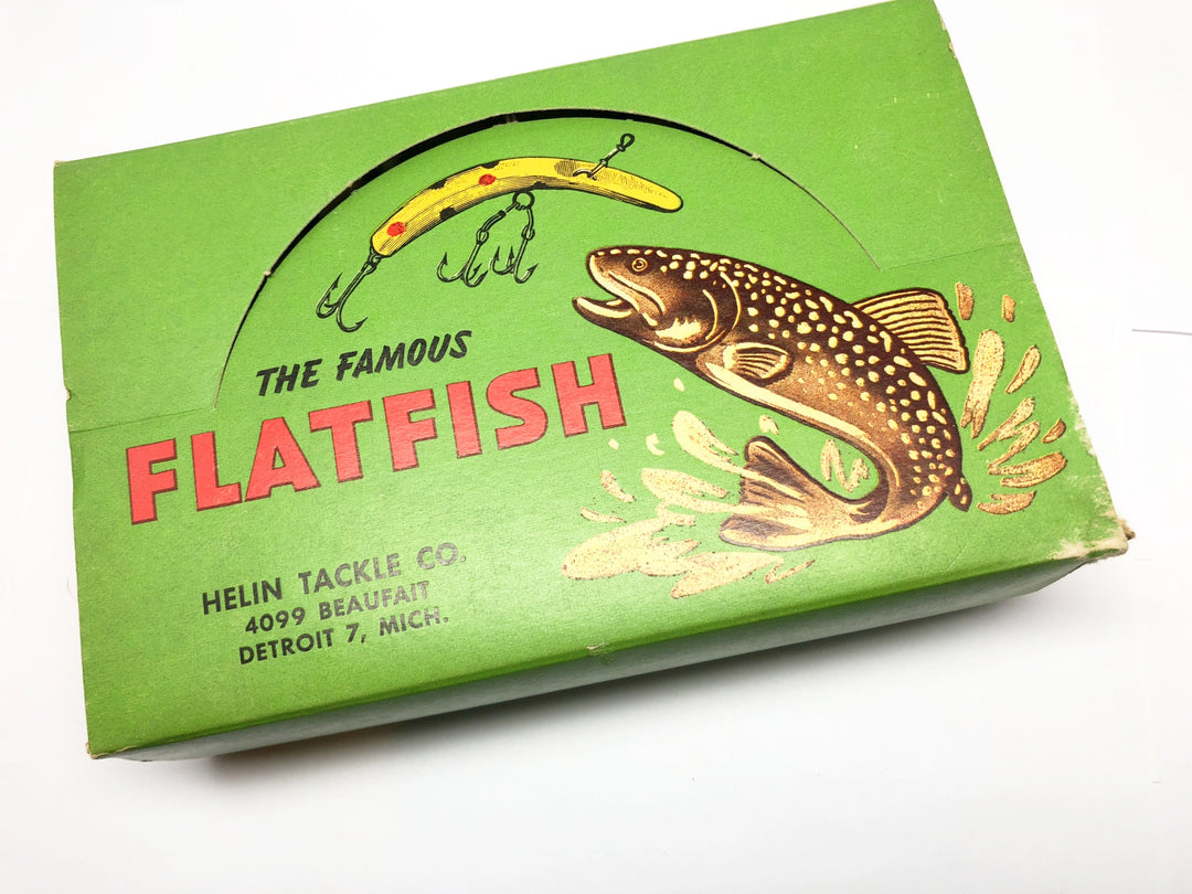 Helin Flatfish Dealer Box of 12 X5 CD Coach Dog Color Lures New in Box