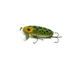 Arbogast Jitterbug Frog/White Belly Color, Vintage Bug-Eyed Model