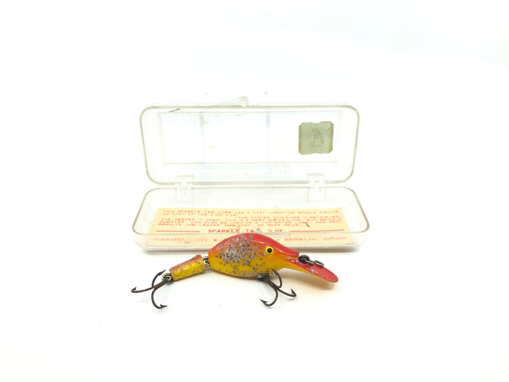 Vintage Hubbard Sparkle Tail Yellow and Red with Box