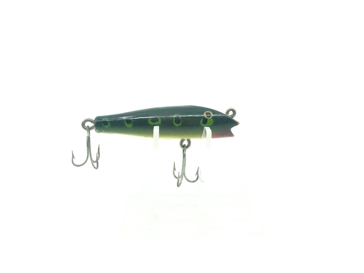 Creek Chub Wooden 9000 Spinning Darter, Frog Color 9019