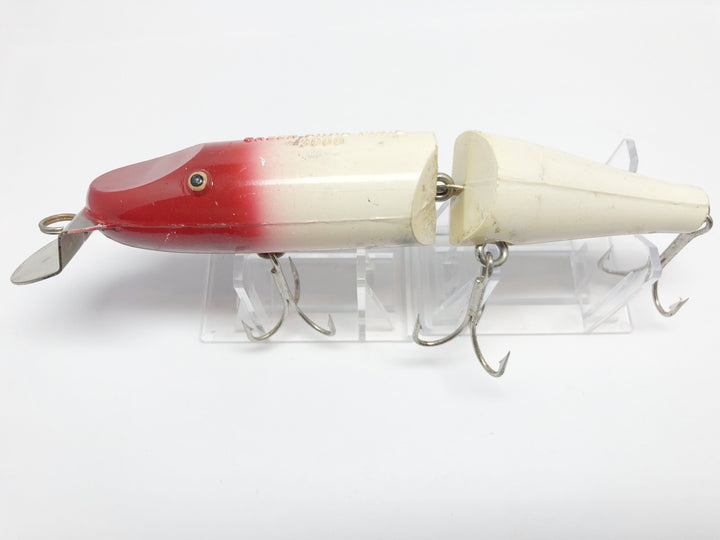 Musky Size Creek Chub Jointed Pikie 3000 Red and White