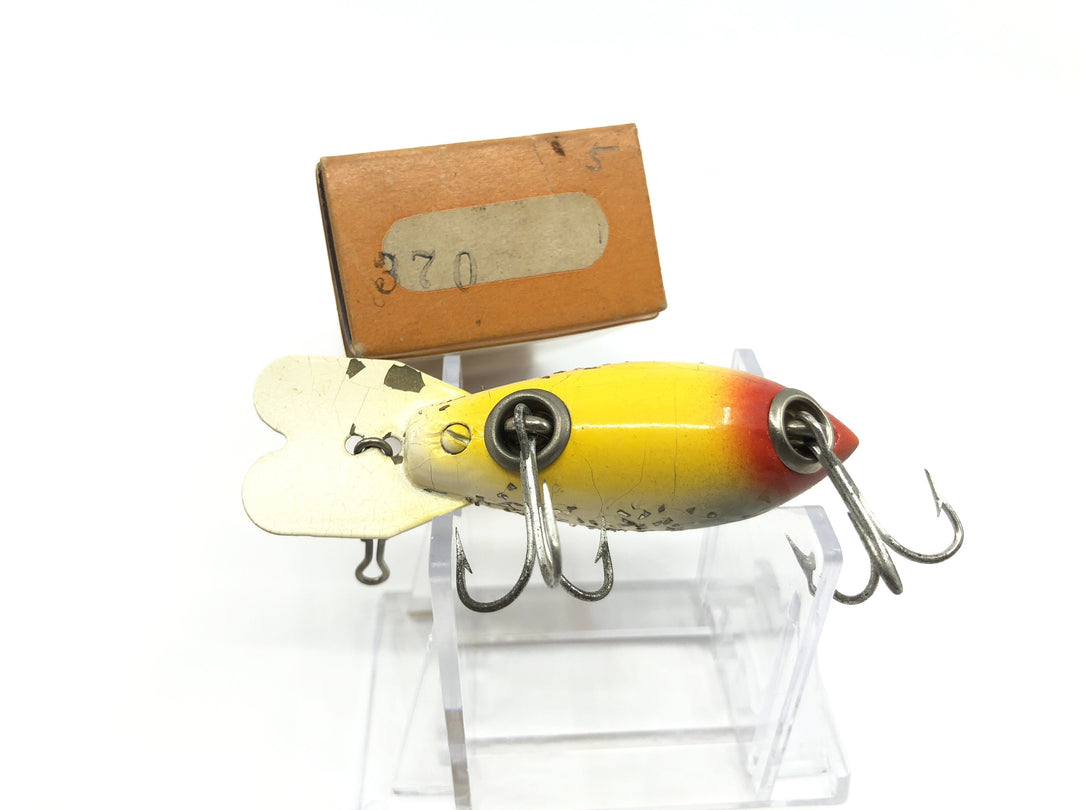 Vintage Wooden Bomber 370 Silver back/yellow belly/silver sparkle Color with Box