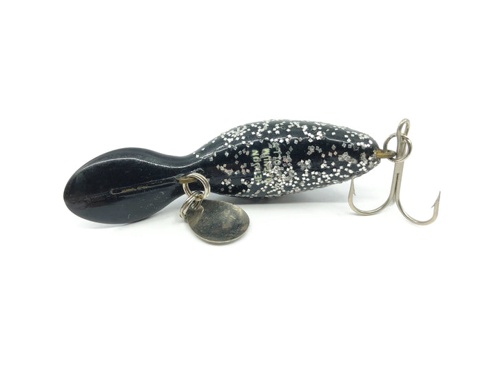 Heddon Magnum Tadpolly Black with Silver Glitter Color
