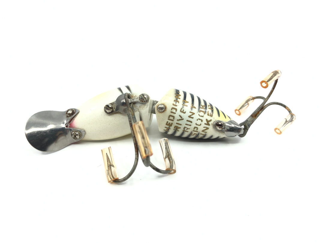 Heddon Jointed Sinking River Runt 9330 XBP Pearl and Black Shore Color