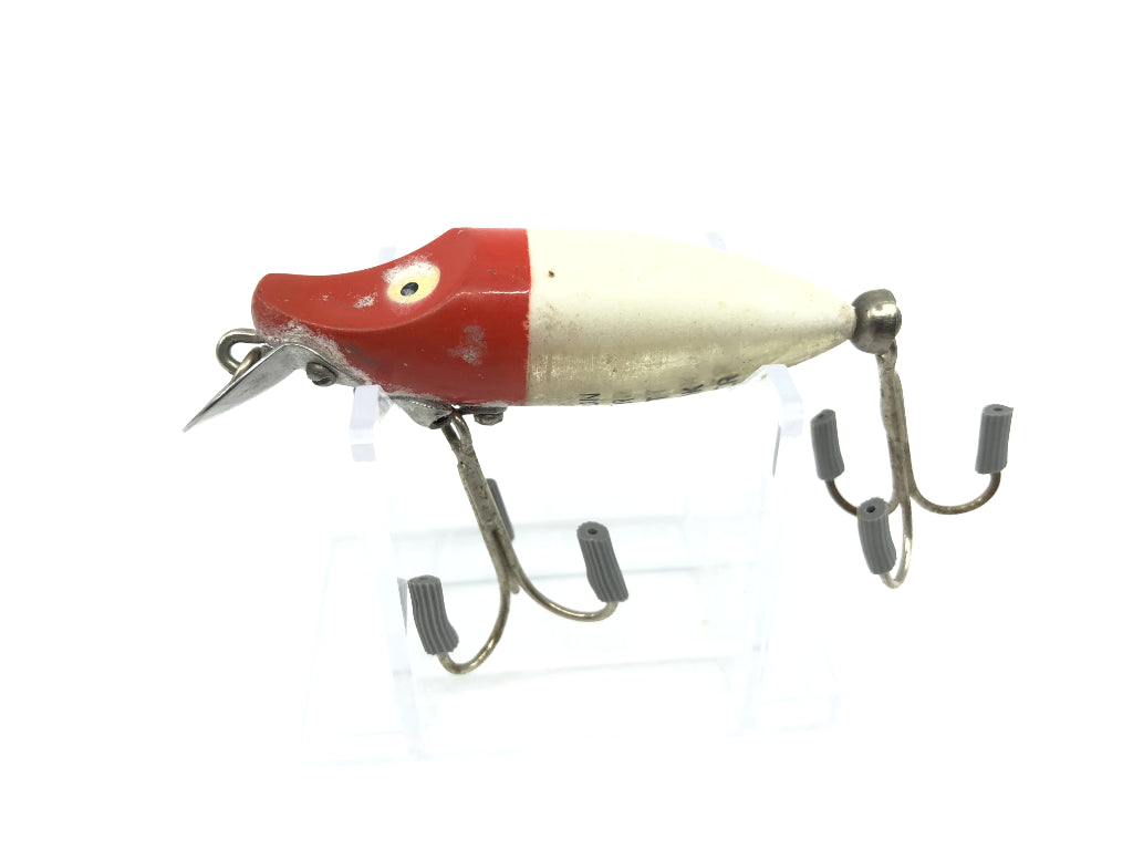 Heddon River Runt Spook Sinker 9110 RG Red Head White Color