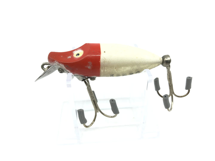 Heddon River Runt Spook Sinker 9110 RG Red Head White Color