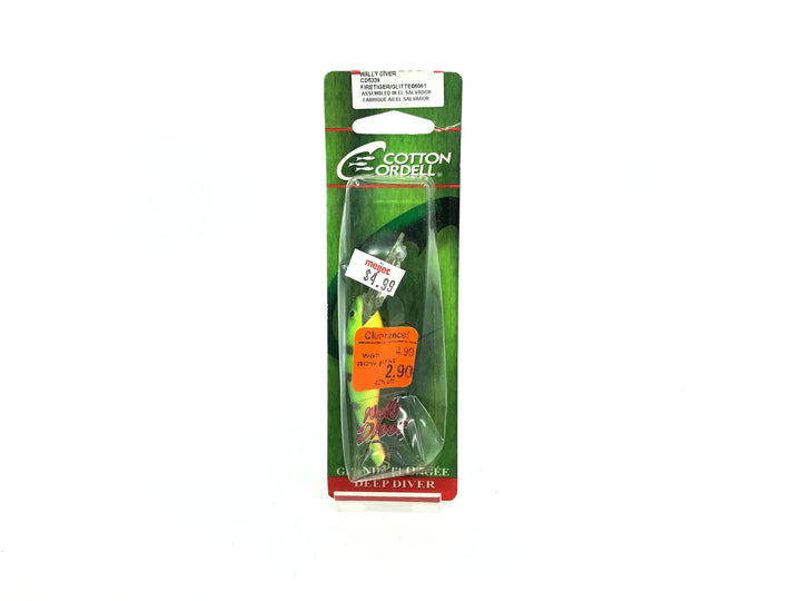 Cotton Cordell Wally Diver Perch Color New on Card