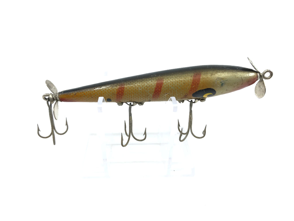 Smithwick Devil's Horse Gold with Red Ribs Wooden Lure