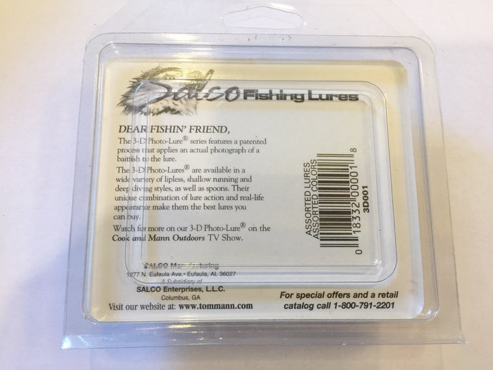 Tom Mann Salco 3D Photolures NOC Yellow Green lure