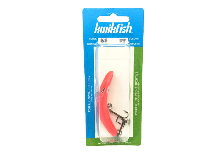 Kwikfish K8 RF Red Fluorescent Color New on Card Old Stock