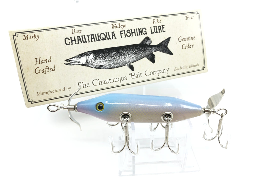 Chautauqua Special Order Wooden 5 Hook Minnow in Dolphin Minnow Color