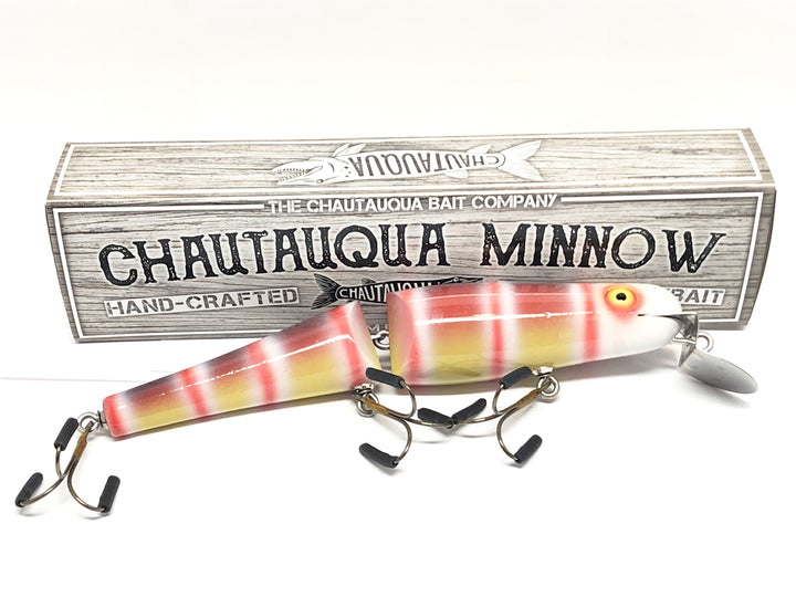 Jointed Chautauqua 8" Minnow Musky Lure Special Order Color "Peppermint"