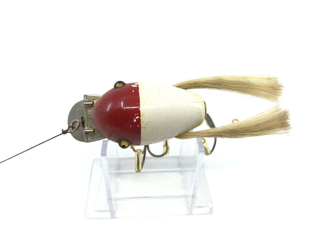 Creek Chub Dingbat Red and White Color Glass Eyes