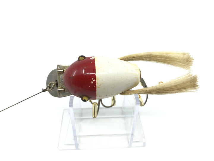 Creek Chub Dingbat Red and White Color Glass Eyes