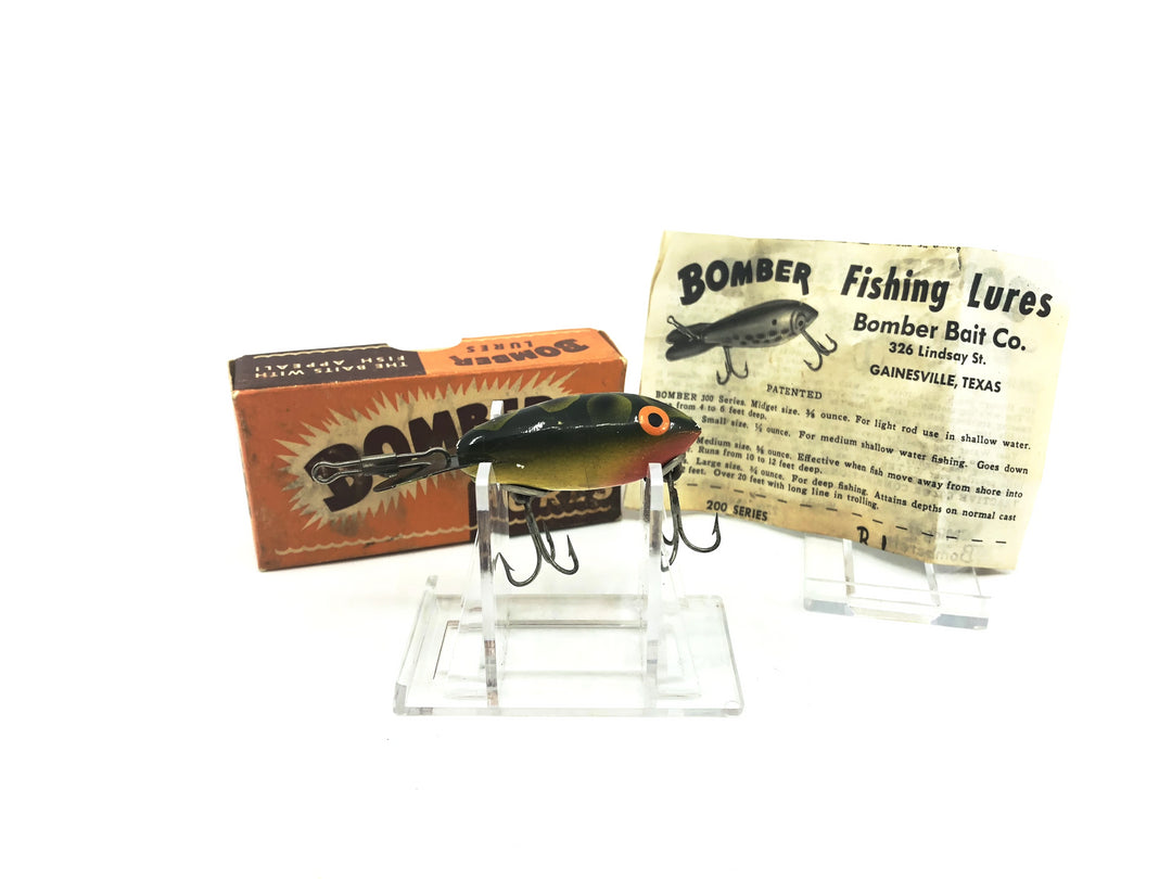 Vintage Wooden Bomber Frog Color 211 with Box