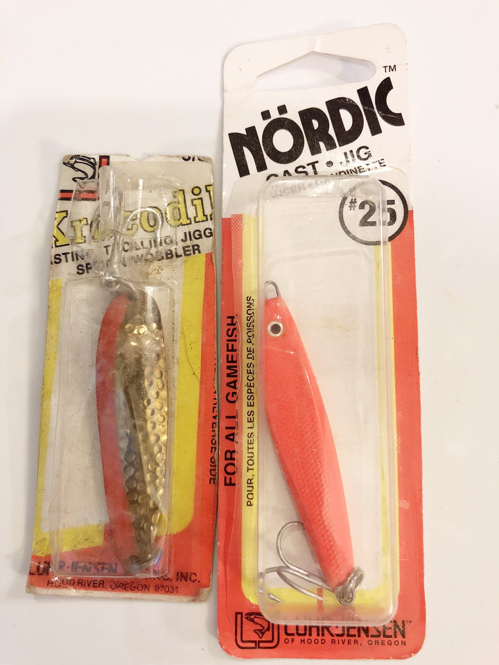 Nordic Cast Jig NOC plus Krocodile Spoon on card