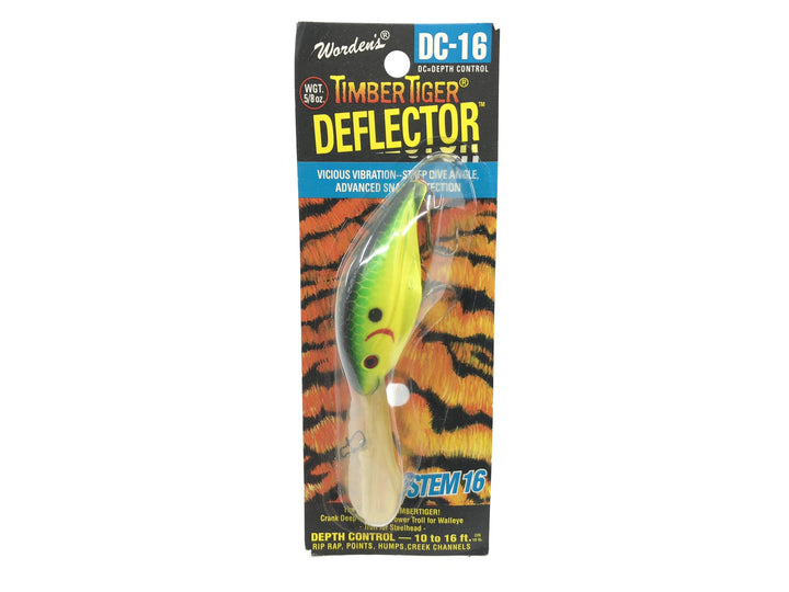 Worden Timber Tiger Deflector DC-16 Color 217 Green Back Chartreuse