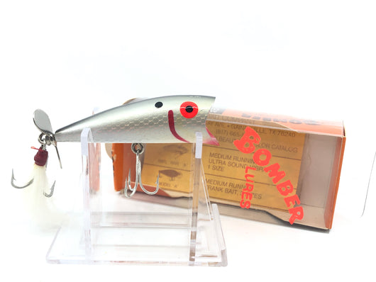 Bomber Popper Silver Shad with Tail, Spinner and Box