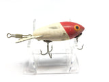 Vintage Wooden Bomber 200 in Red Head White Body Color 204 Fishing Lure