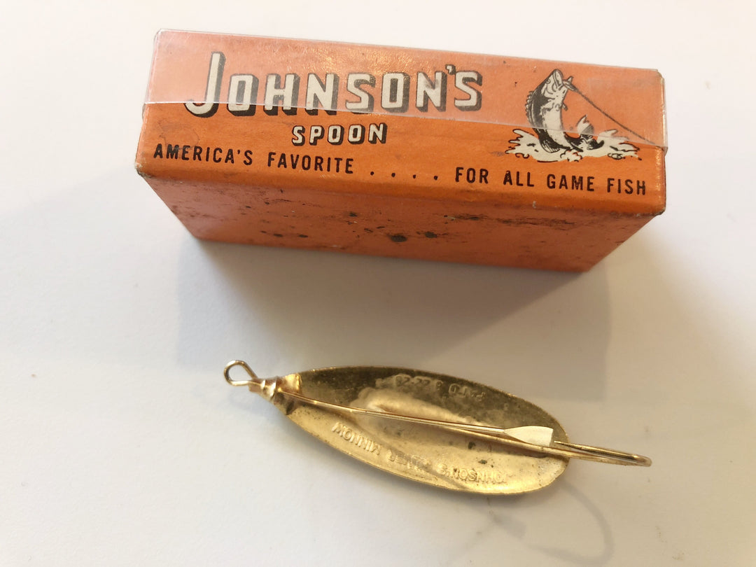 Johnson Gold Minnow Spoon No. 10305 New in Box