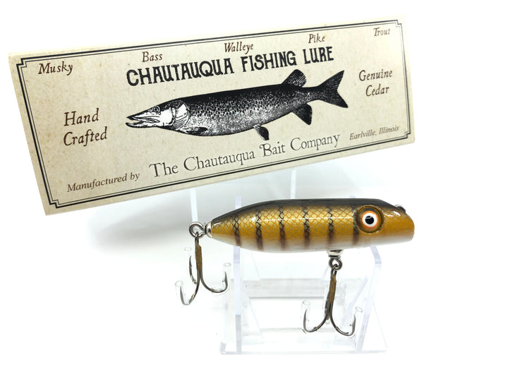 Chautauqua Special Order Wooden 3" Bass Oreno in Vintage Pike Color with Box