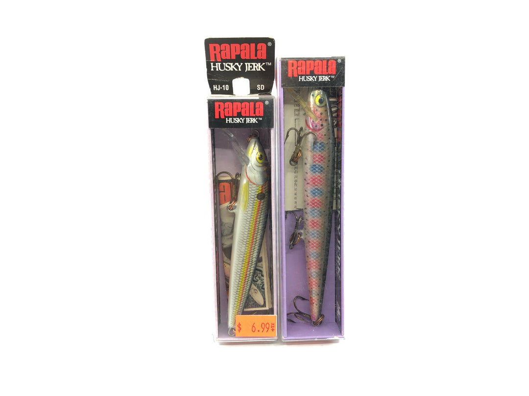 Rapala Husky Jerks HJ-12 RT and HJ-10 SD New in Box Lot of Two