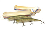 Lot of Two Rebel Jointed Minnow Walleye Color With Boxes