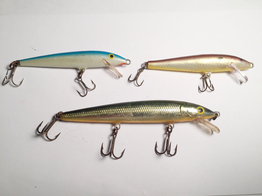 Rapala Lot of 3 Minnows Great Price!