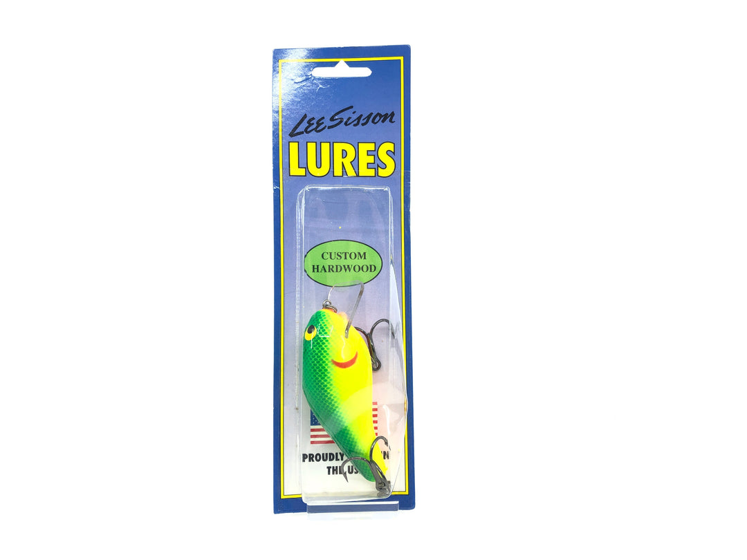 Lee Sisson Lure BS3 Square Bill Crank Color #16 Chartreuse Shad New on Card