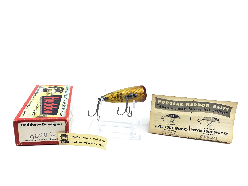 Heddon Baby Chugger Spook 9520L Perch Color with Box