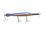 Chautauqua Glass Eye Wooden Topwater Gar with Tail Lure Rainbow Color