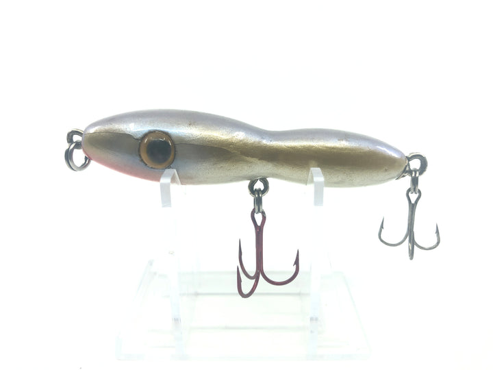 Funky Wooden Minnow Silver and Orange
