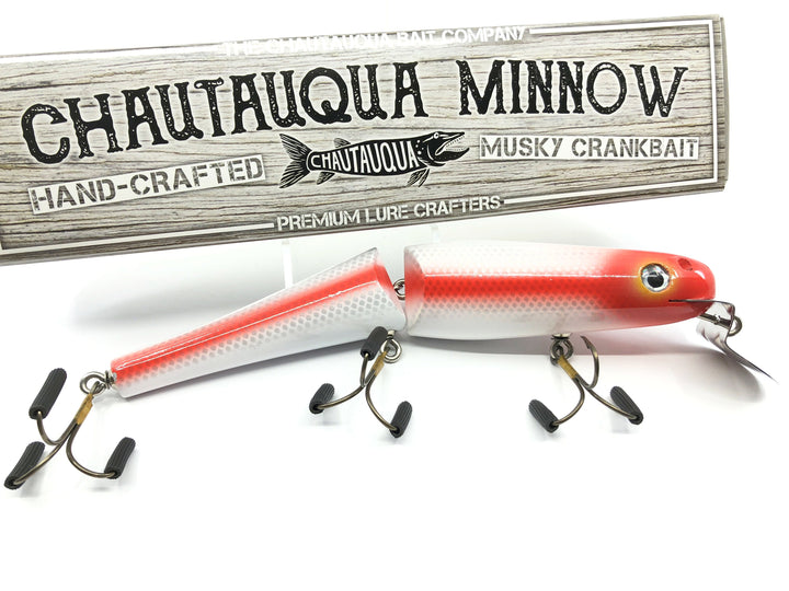 Jointed Chautauqua 8" Minnow Musky Lure Special Order Color "Allen Stripey"