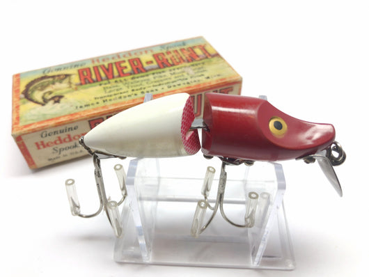 Heddon River Runt 9110 Red White Jointed Sinker Model New with Box
