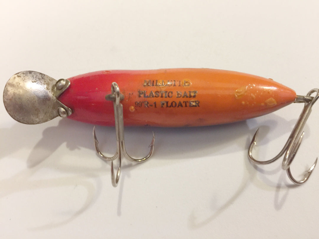 Millsite 99'R-1 Floater Orange with Black Spots Antique Lure