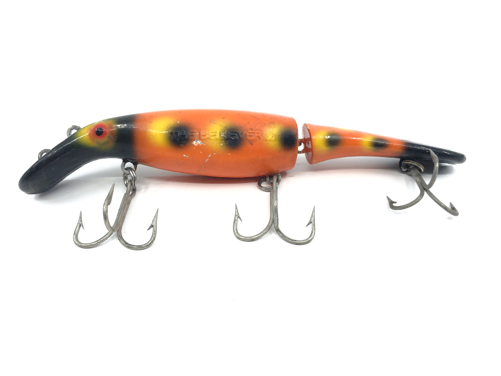 Drifter Tackle The Believer 8" Jointed Musky Lure Color Orange Black Coachdog Variant