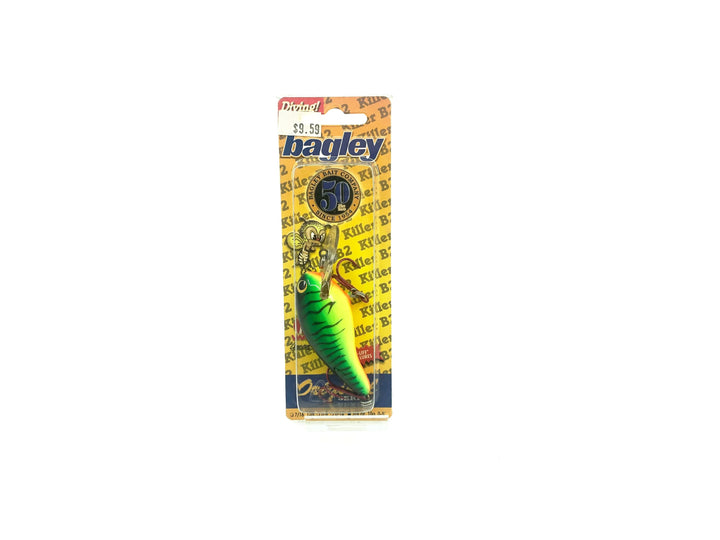 Bagley Weighted Killer Balsa 2 WDKB2-H69T Hot Tiger Color, New on Card