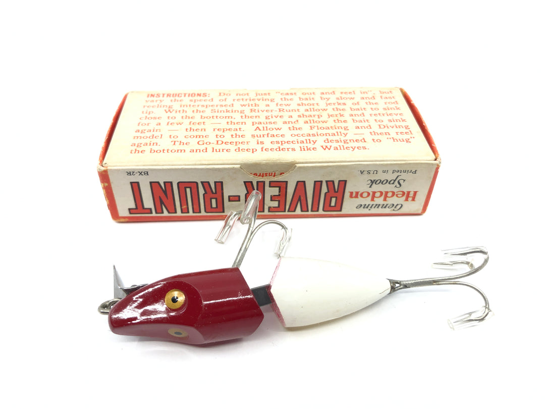 Heddon Jointed Sinking River Runt 9330 RH Red Head Color with Box and Catalog